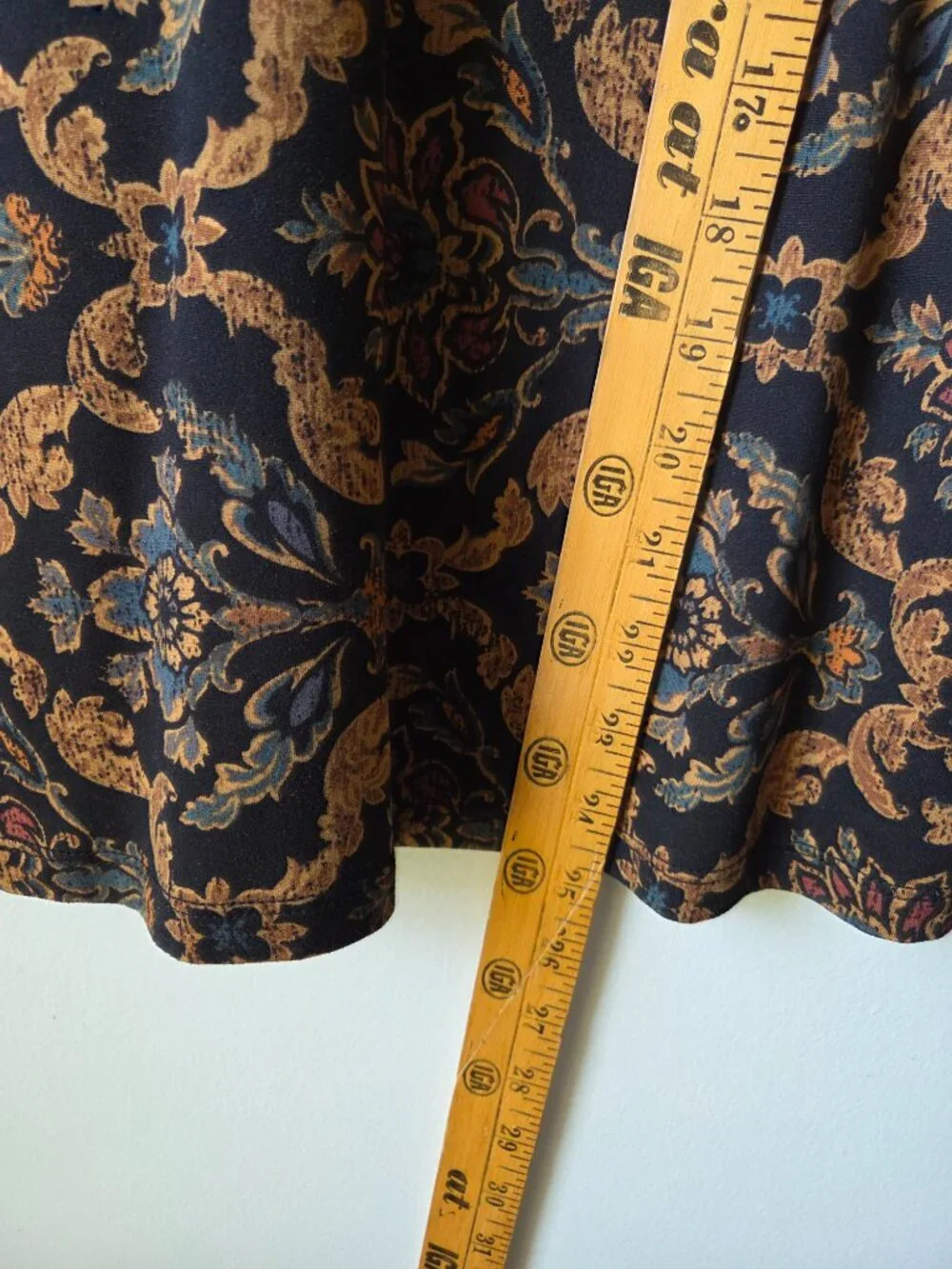 EUC LIKE NEW DAYTRIP DARK ACADEMIA LACED BOHO PRINT LONGSLEEVE TOP SIZE M